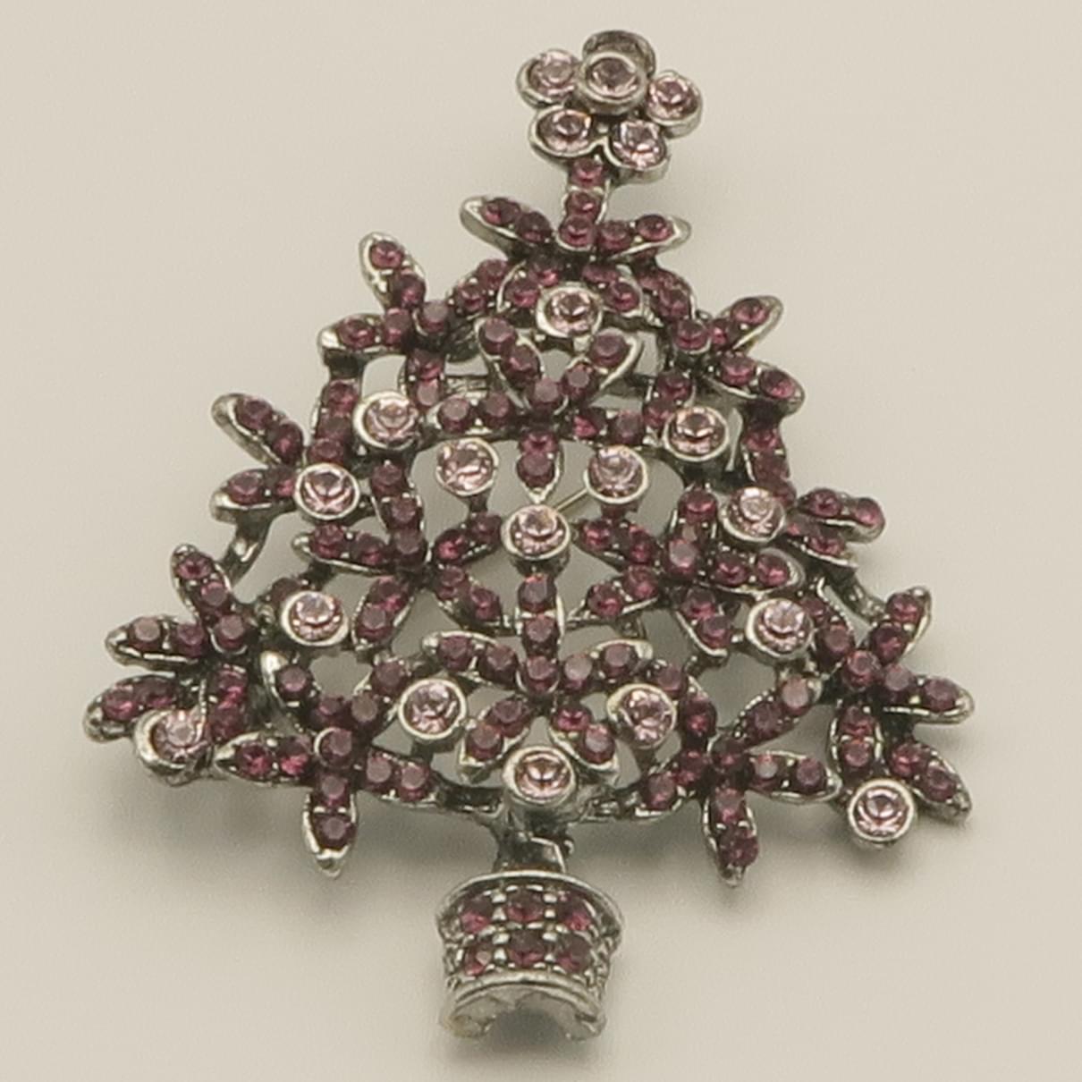 クリスマス ブローチ フラワーツリー
