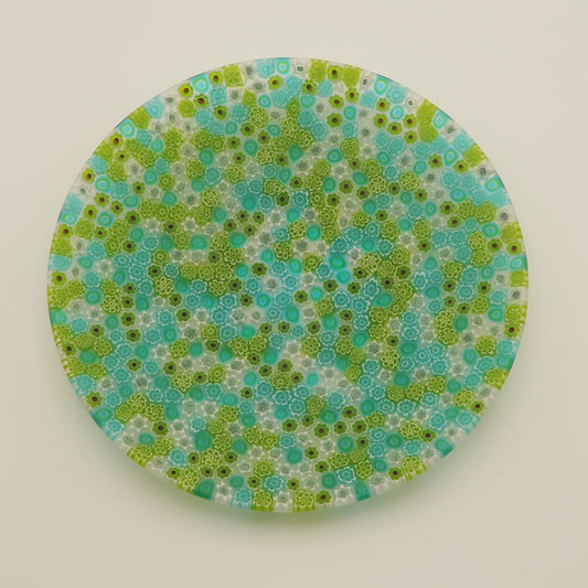 ヴェネチア ミルフィオリ 丸皿 19cm