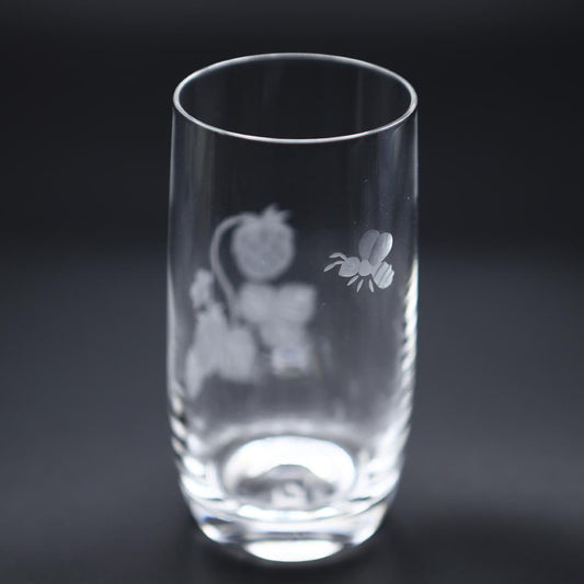 オリジナル四季グラス 花切子 イチゴ