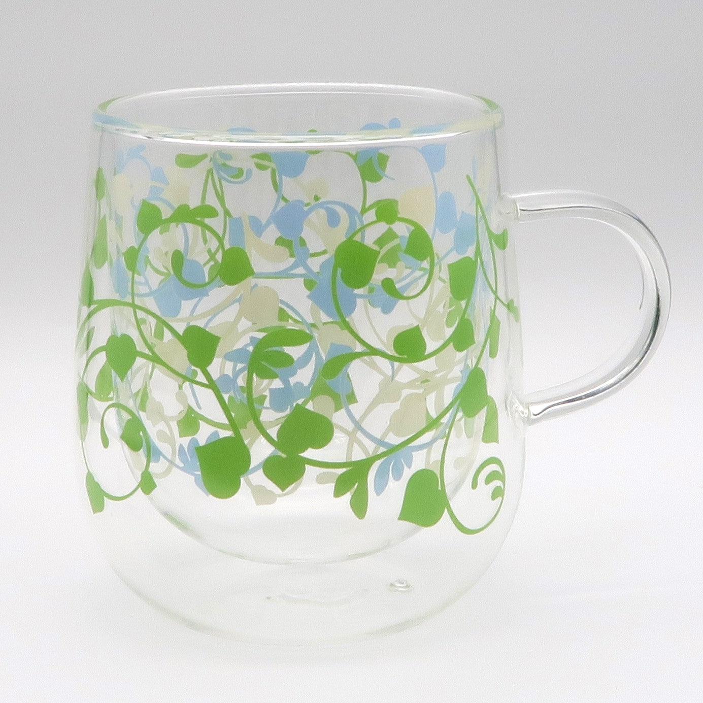 水草マグカップ（水草展限定品） オリジナルボタニカル柄 耐熱 二重底 マグカップ – 箱根ガラスの森公式