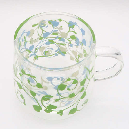 耐熱 二重底 ボタニカルマグカップ