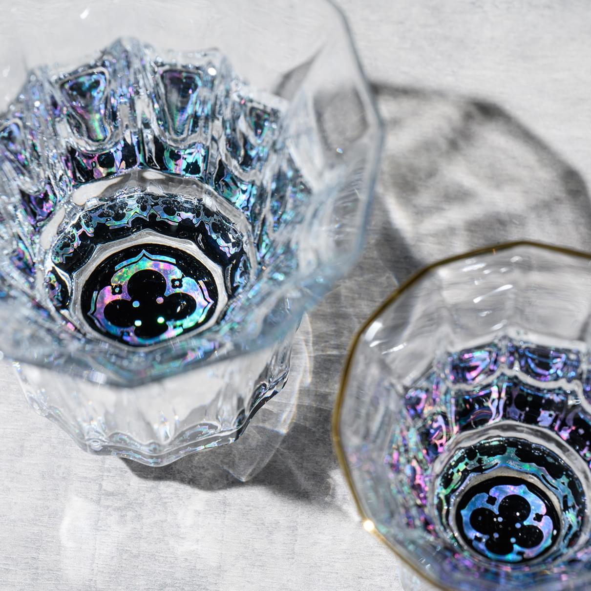 万華鏡グラス オリジナルドゥカーレ柄