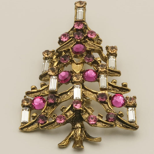 クリスマス　ブローチ　キャンドルツリー