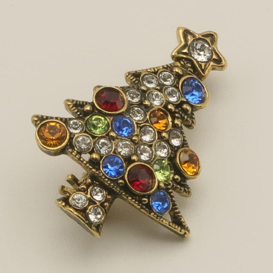 クリスマス　ブローチ　ミニバブルツリー