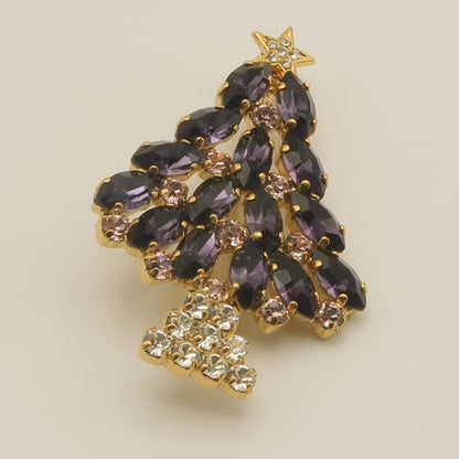 クリスマス　ブローチ　ツリーNavette