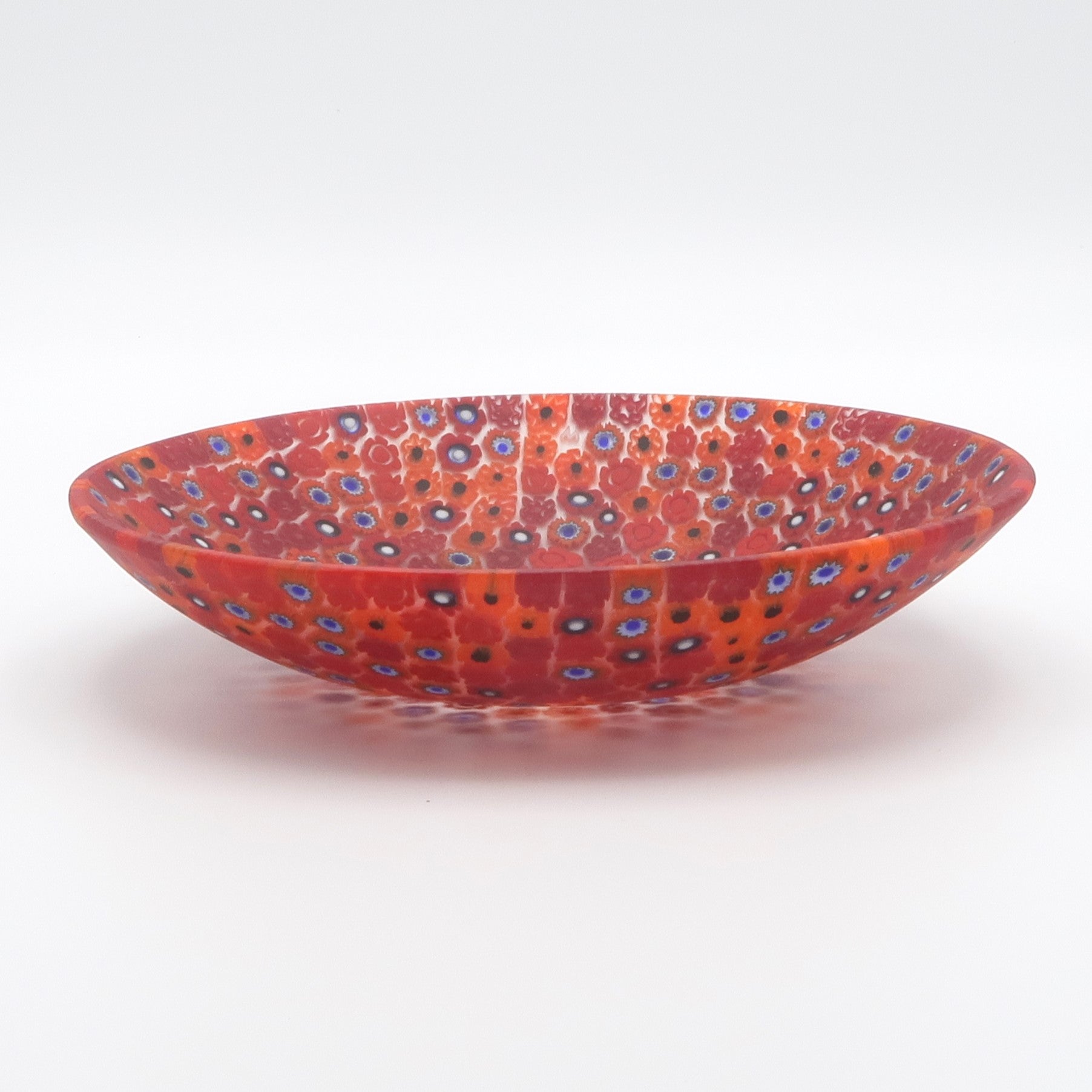 MURANO GLASS 蓋物 オレンジ ミルフィオリ お碗 ヴェネチア ミルフィオリ ボウル 13cm – 箱根ガラスの森公式オンライン