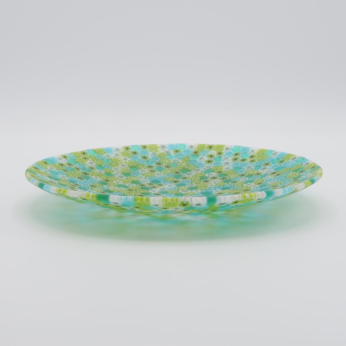 ヴェネチア　ミルフィオリ　丸皿 19cm