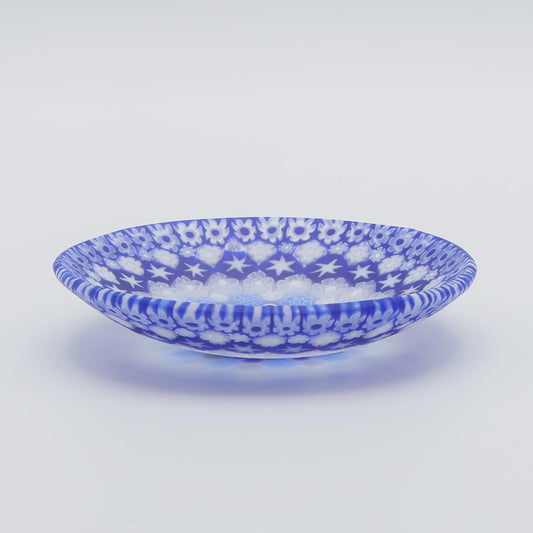 ヴェネチア　ミルフィオリ　丸皿　8cm