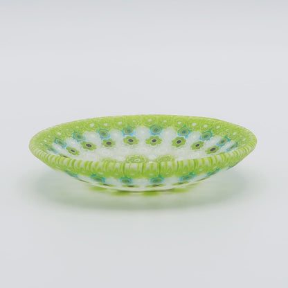 ヴェネチア　ミルフィオリ　丸皿　8cm