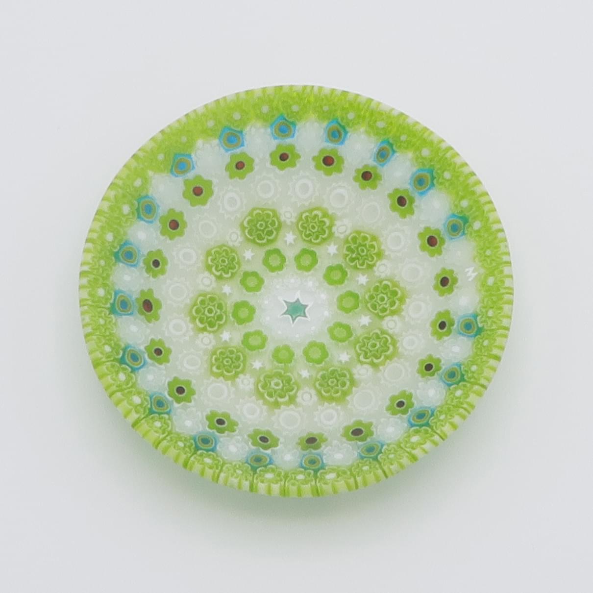 ヴェネチア　ミルフィオリ　丸皿　8cm