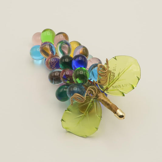 ヴェネチア　ブドウの置物 小サイズ　マルチカラー