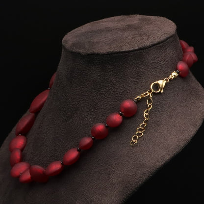 ネックレス　ORO／ROSSO　ショート　艶消し