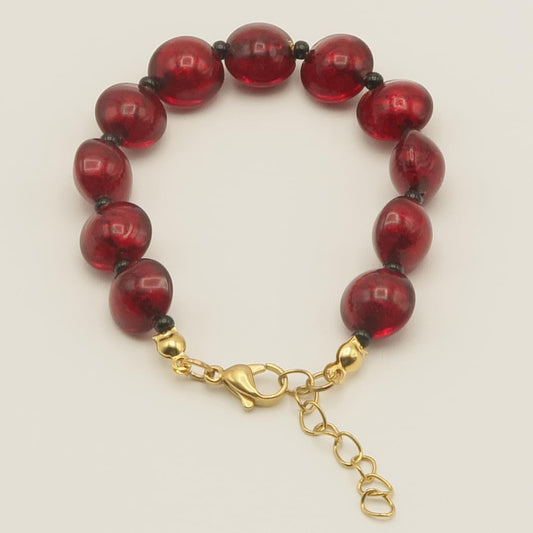 ブレスレット　ORO／ROSSO　艶あり