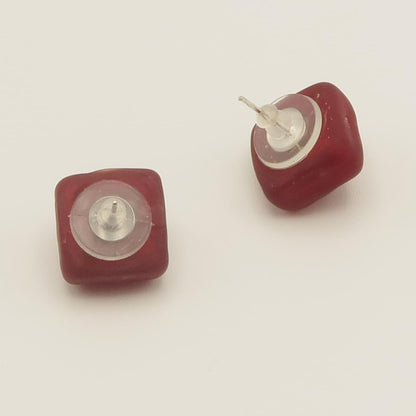 ピアス　ORO／ROSSO　ひし型　艶消し