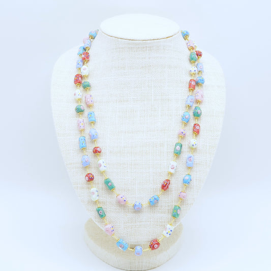 ネックレス　フィオラート　2連