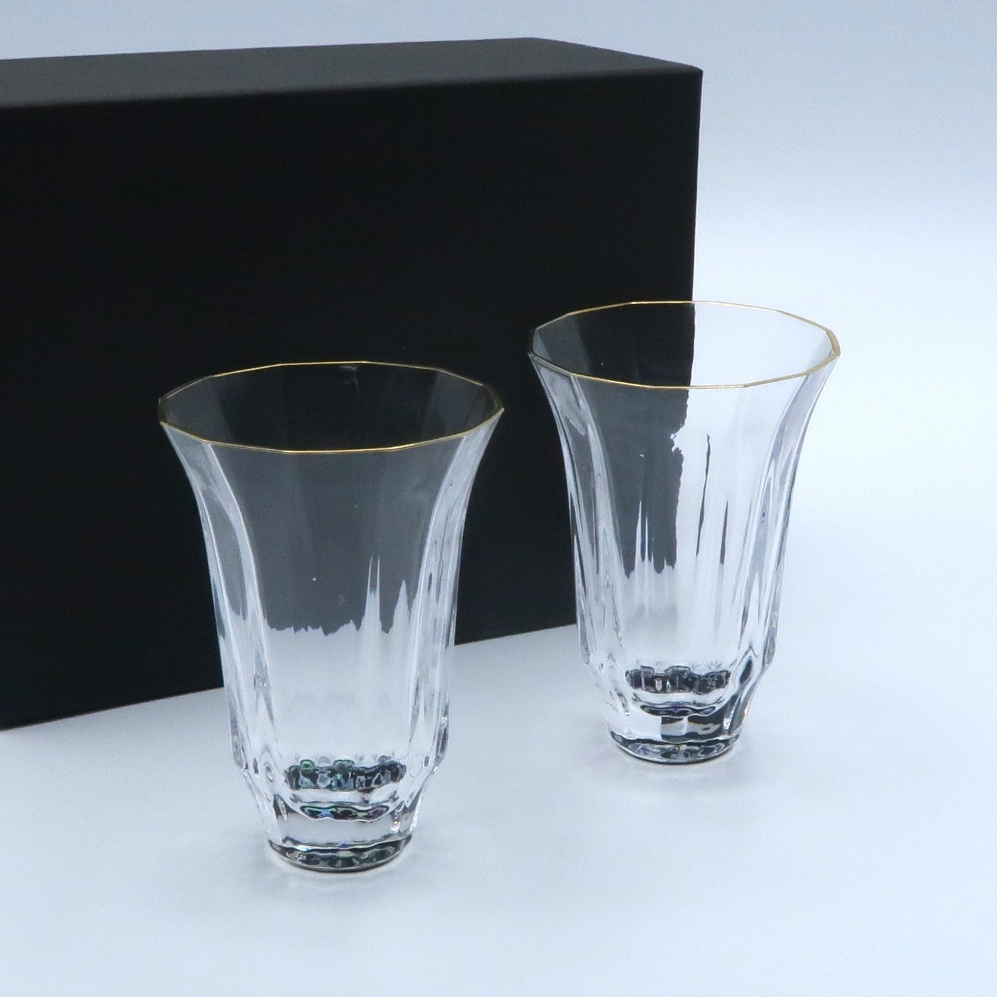 螺鈿 万華鏡グラス オリジナルドゥカーレ柄  2客セット