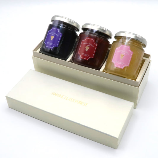 ジャム3個セット　ブルーベリー＆ストロベリー＆白桃