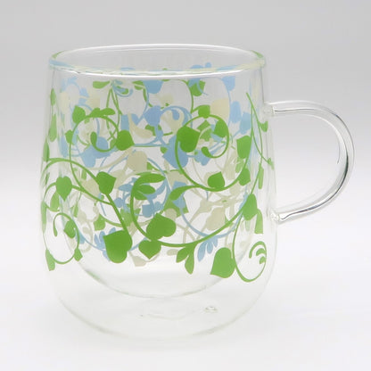 耐熱 二重底 ボタニカルマグカップ