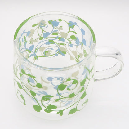 耐熱 二重底 ボタニカルマグカップ