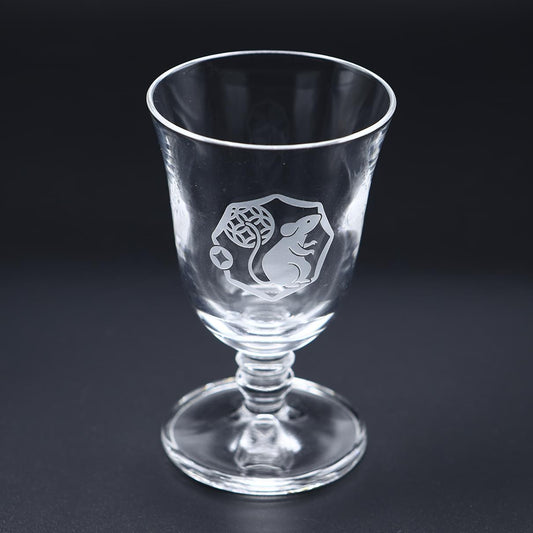 オリジナル干支リキュールグラス 「子」ネズミ