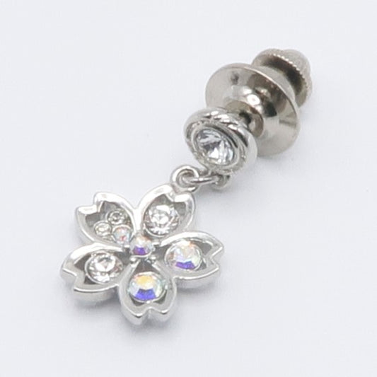 ピンブローチ　桜モチーフ