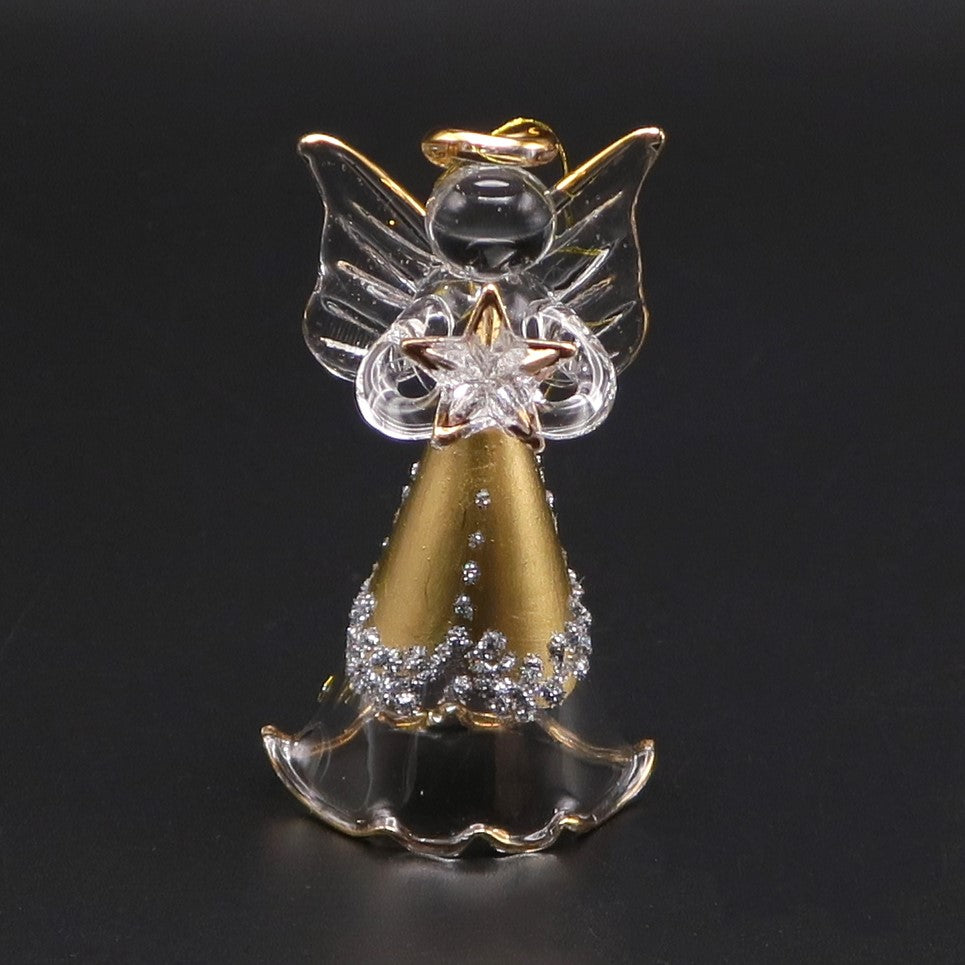 天使の置物(小サイズ)金色 モチーフ4種
