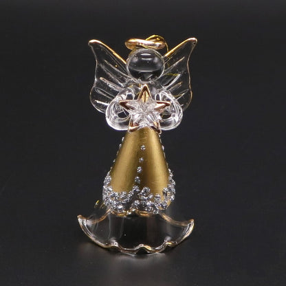 天使の置物(小サイズ)金色 モチーフ4種