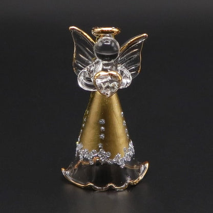 天使の置物(小サイズ)金色 モチーフ4種
