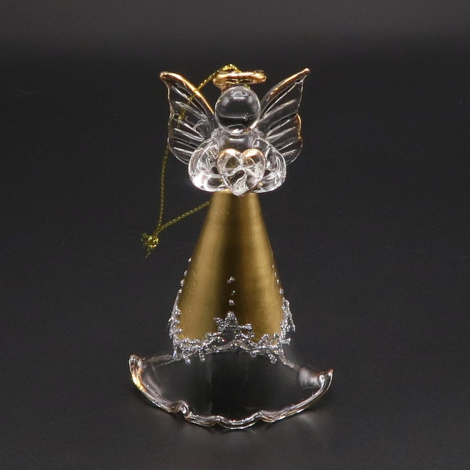 天使の置物(中サイズ)金色 モチーフ4種