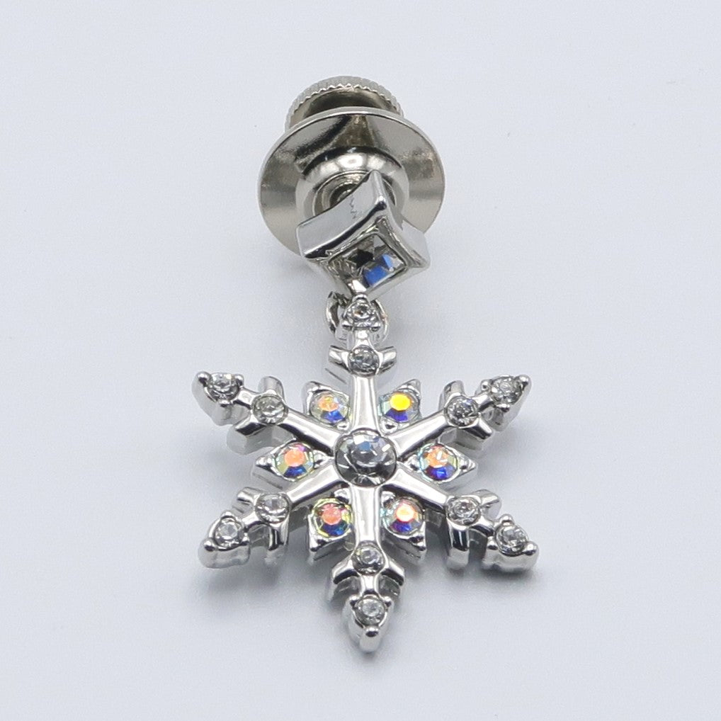 オリジナル 雪の結晶 ピンブローチ(4種)